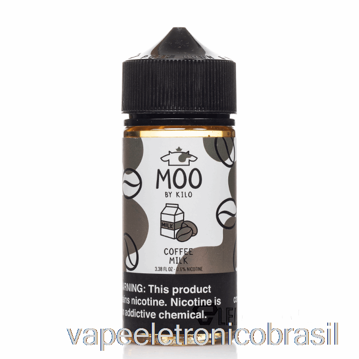 Vape Eletrônico Café Leite - Moo E-liquids - 100ml 6mg